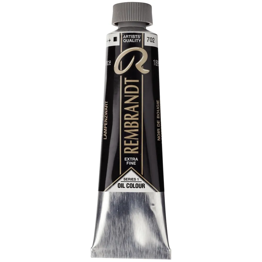 Rembrandt Farba olejna - - Lamp Black, 40 ml