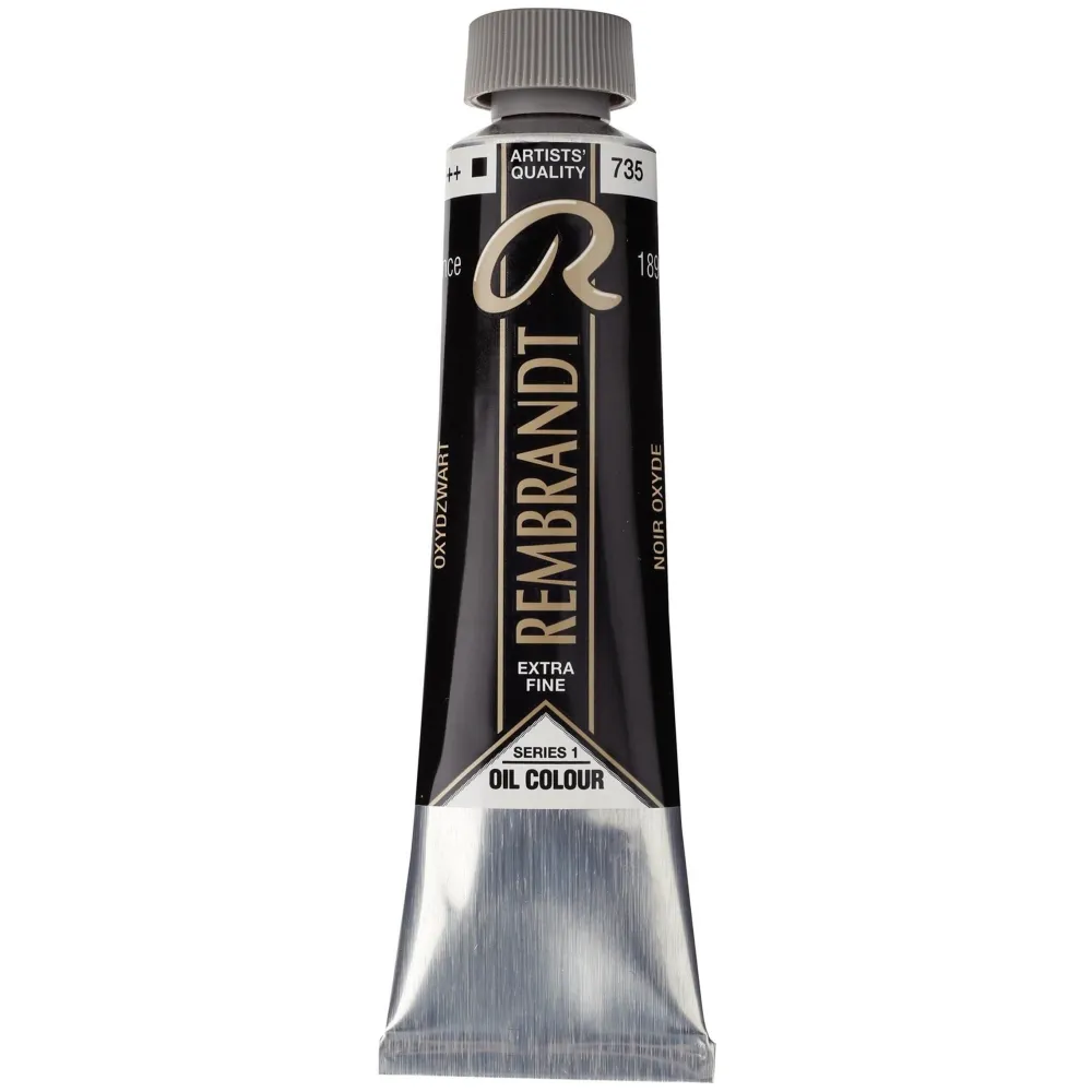 Rembrandt Farba olejna - - Oxide Black, 40 ml > Farby Olejne