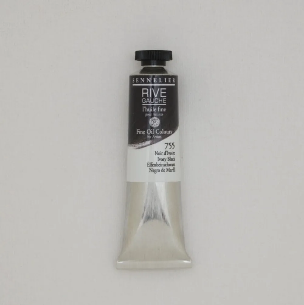 Sennelier Farba olejna Rive Gauche - - 755, Ivory Black, 40 ml