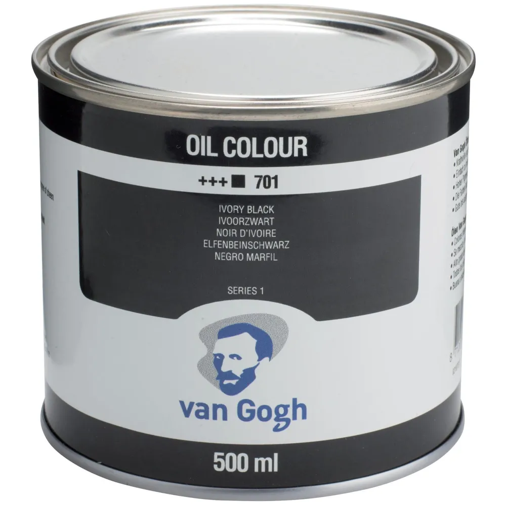Van Gogh Farba olejna - - 701, Ivory Black, 500 ml > Farby Olejne