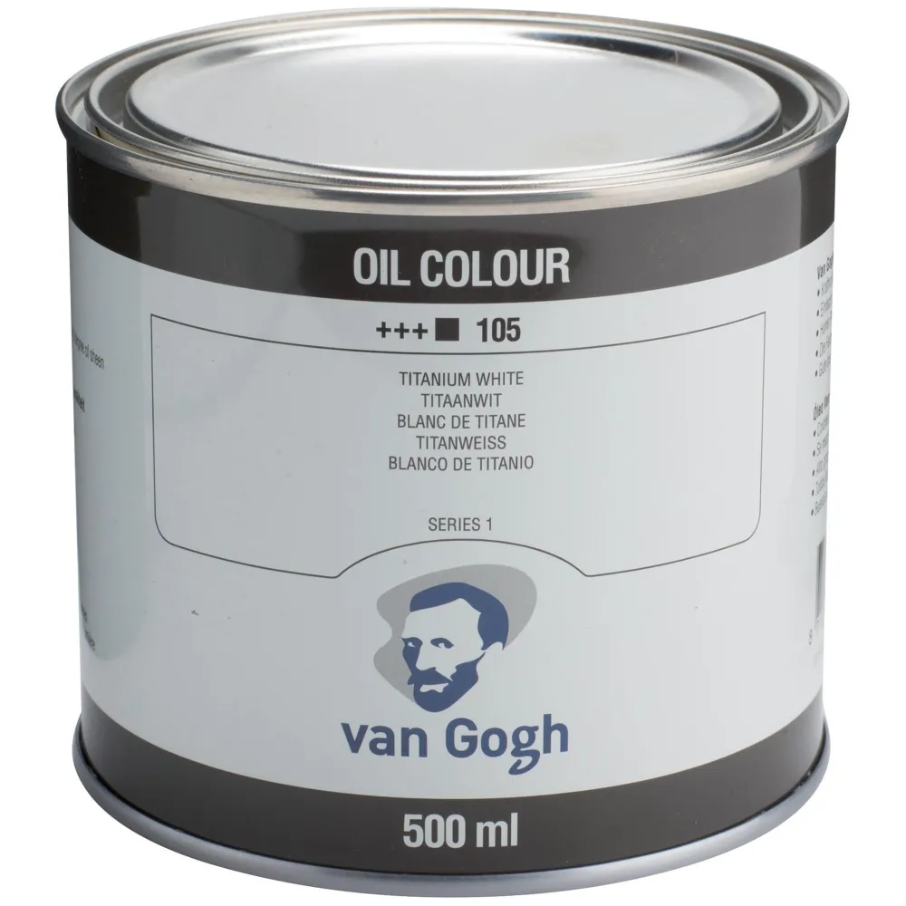 Van Gogh Farba olejna - - 105, Titanium White (Safflower Oil), 500 ml