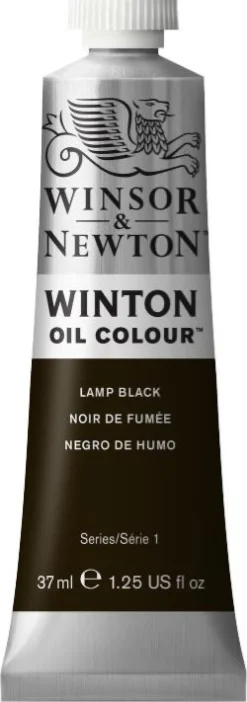 Winsor & Newton Farba olejna Winton Oil Colour - - Lamp Black, 37 ml