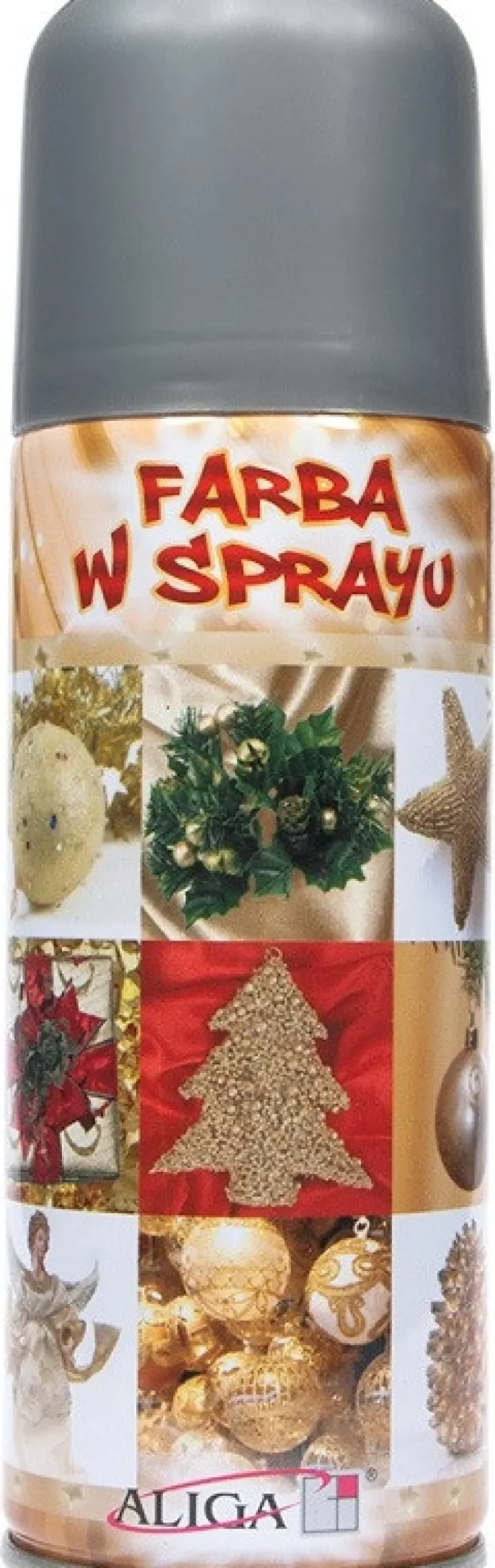 Farba ozdobna w sprayu - srebrna, 250 ml