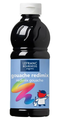 Lefranc & Bourgeois Farba plakatowa - - czarna, 500 ml