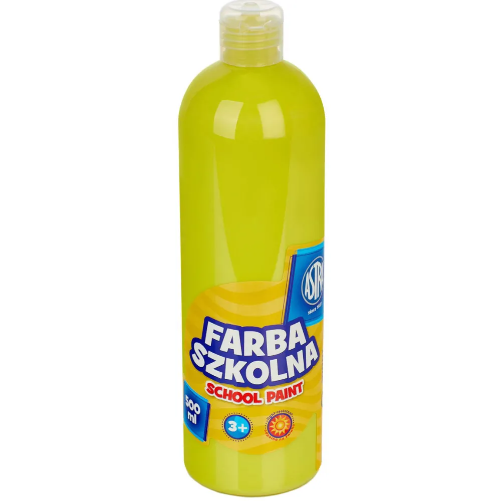 Astra Farba szkolna plakatowa - - cytrynowa, 500 ml
