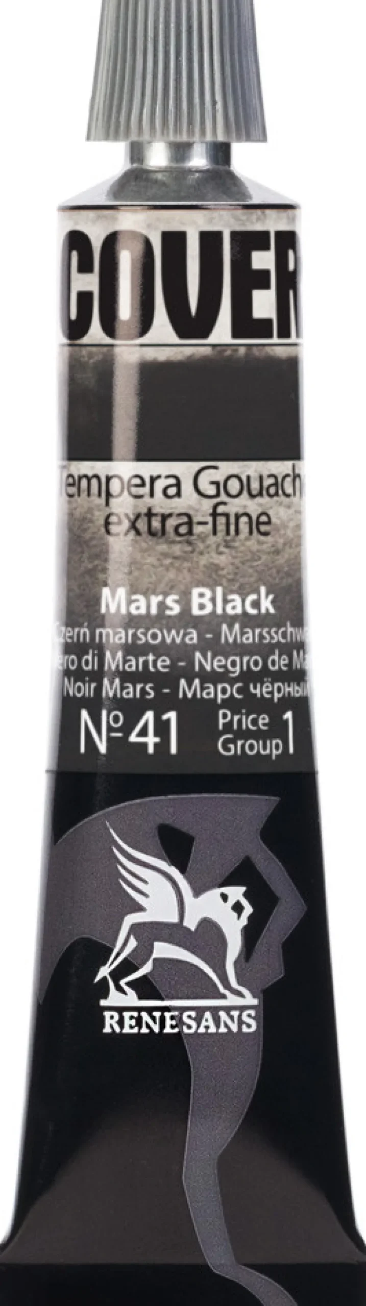 Renesans Farba Tempera Cover - - 41, czerń marsowa, 20 ml