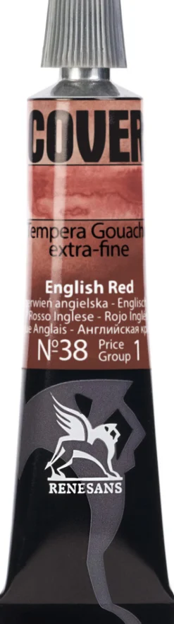Renesans Farba Tempera Cover - - 38, czerwień angielska, 20 ml > Farby Gwasze I Tempery