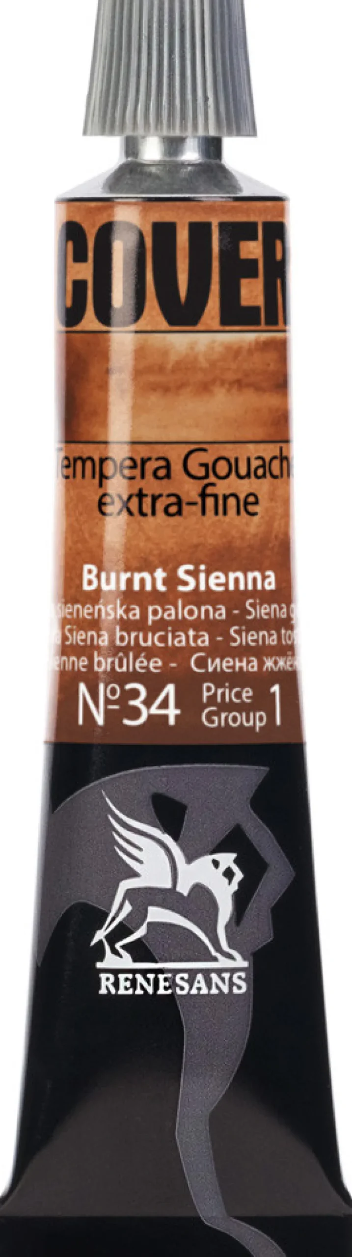 Renesans Farba Tempera Cover - - 34, ziemia sieneńska palona, 20 ml