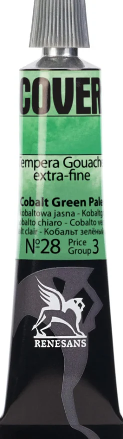 Renesans Farba Tempera Cover - - 28, zieleń kobaltowa jasna, 20 ml