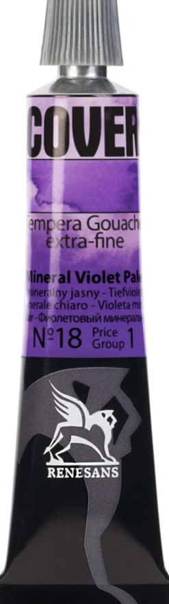 Renesans Farba Tempera Cover - - 18, fiolet mineralny jasny, 20 ml ><noscript><img width=