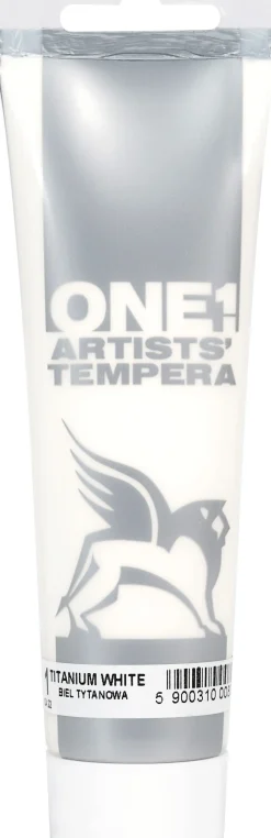 Renesans Farba Tempera ONE - - 01, titanium white, 100 ml > Farby Gwasze I Tempery