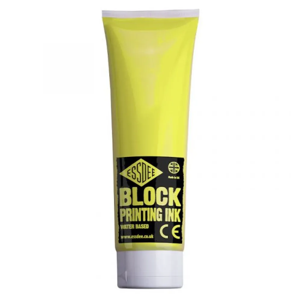 Essdee Farba, tusz do linorytu Block Printing Ink - - Lemon Yellow, 300 ml > Techniki Graficzne