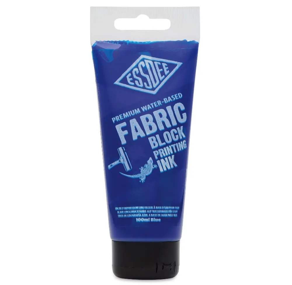 Essdee Farba tusz do linorytu Fabric Block Printing Ink - - Blue 100 ml