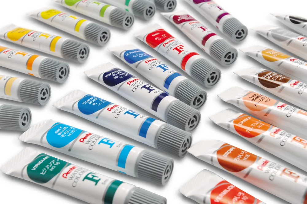 Pentel Farby akwarelowe w tubkach - - 24 x 5 ml