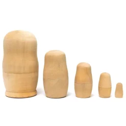Rico Design Figurki drewniane Matrioszka - - 5 szt. > Drewniane