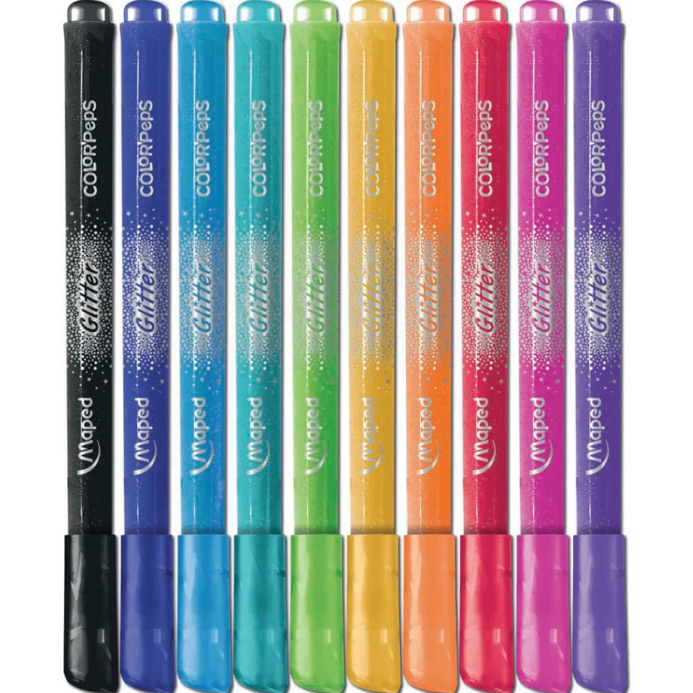 Maped Flamastry brokatowe Color' Peps Glitter dla dzieci - - 10 kolorów > Dzieci Flamastry Dla Dzieci