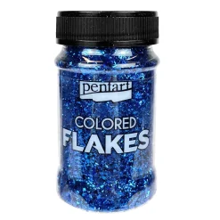 Pentart Folia do złoceń w płatkach Colored Flakes - - zielona, 100 ml > Pozłotnictwo