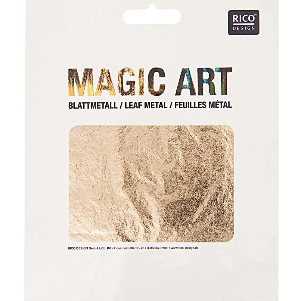 Rico Design Folia do złoceń w płatkach Magic Art - - złota, 6 szt.