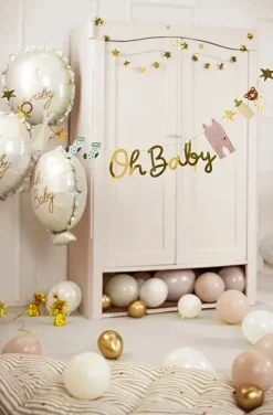 PartyDeco Girlanda z zawieszkami, Oh Baby - 250 cm