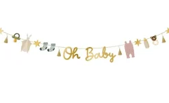 PartyDeco Girlanda z zawieszkami, Oh Baby - 250 cm