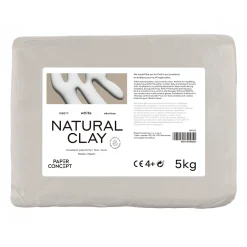 PaperConcept Glina rzeźbiarska Natural Clay - - White 5 kg ><noscript><img width=