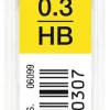 Tombow Grafity do ołówków, 0,3 mm - - HB, 12 szt. > Wkłady Do Ołówków