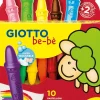 Dzieci Giotto Grube kredki świecowe dla dzieci - bebe - 10 kolorów