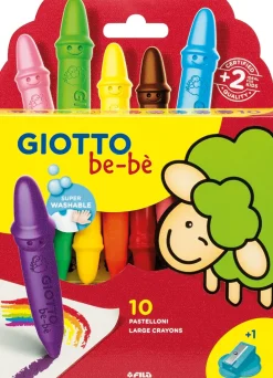 Dzieci Giotto Grube kredki świecowe dla dzieci - bebe - 10 kolorów