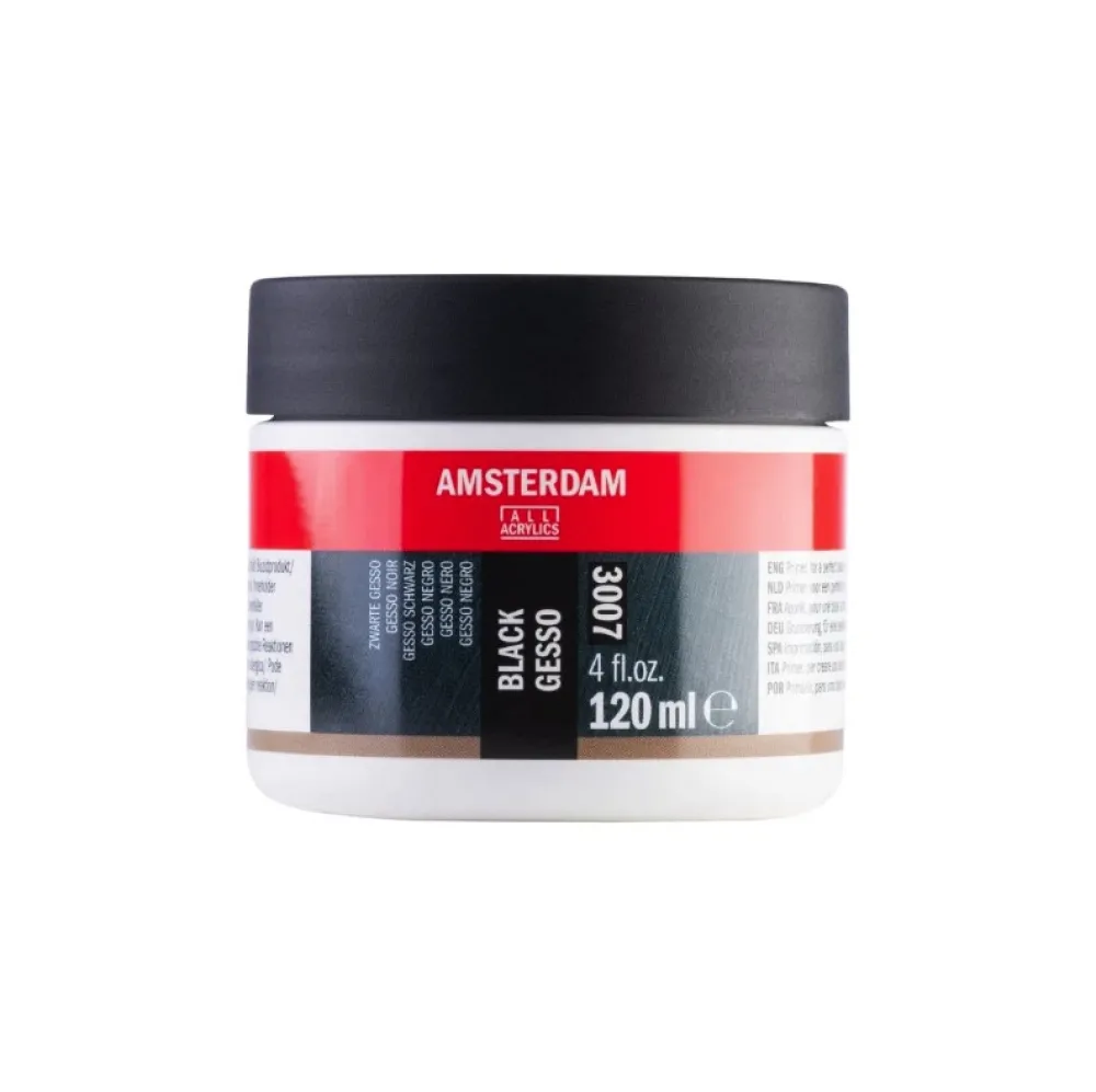Amsterdam Grunt malarski podkład Gesso - - czarny 120 ml