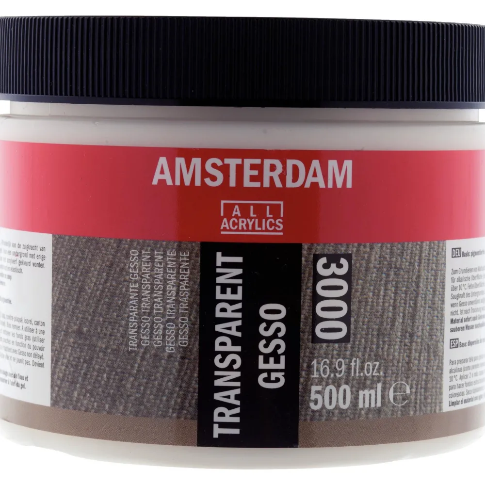 Amsterdam Grunt malarski, podkład Gesso - - transparentny, 250 ml > Grunty Malarskie