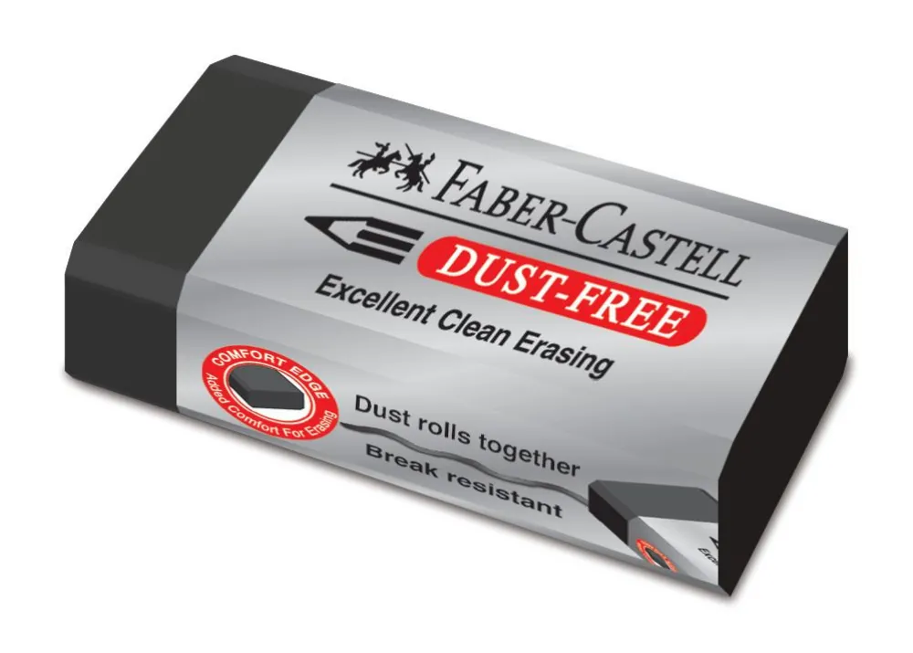 Faber-Castell Gumka kauczukowa Dust Free - - czarna