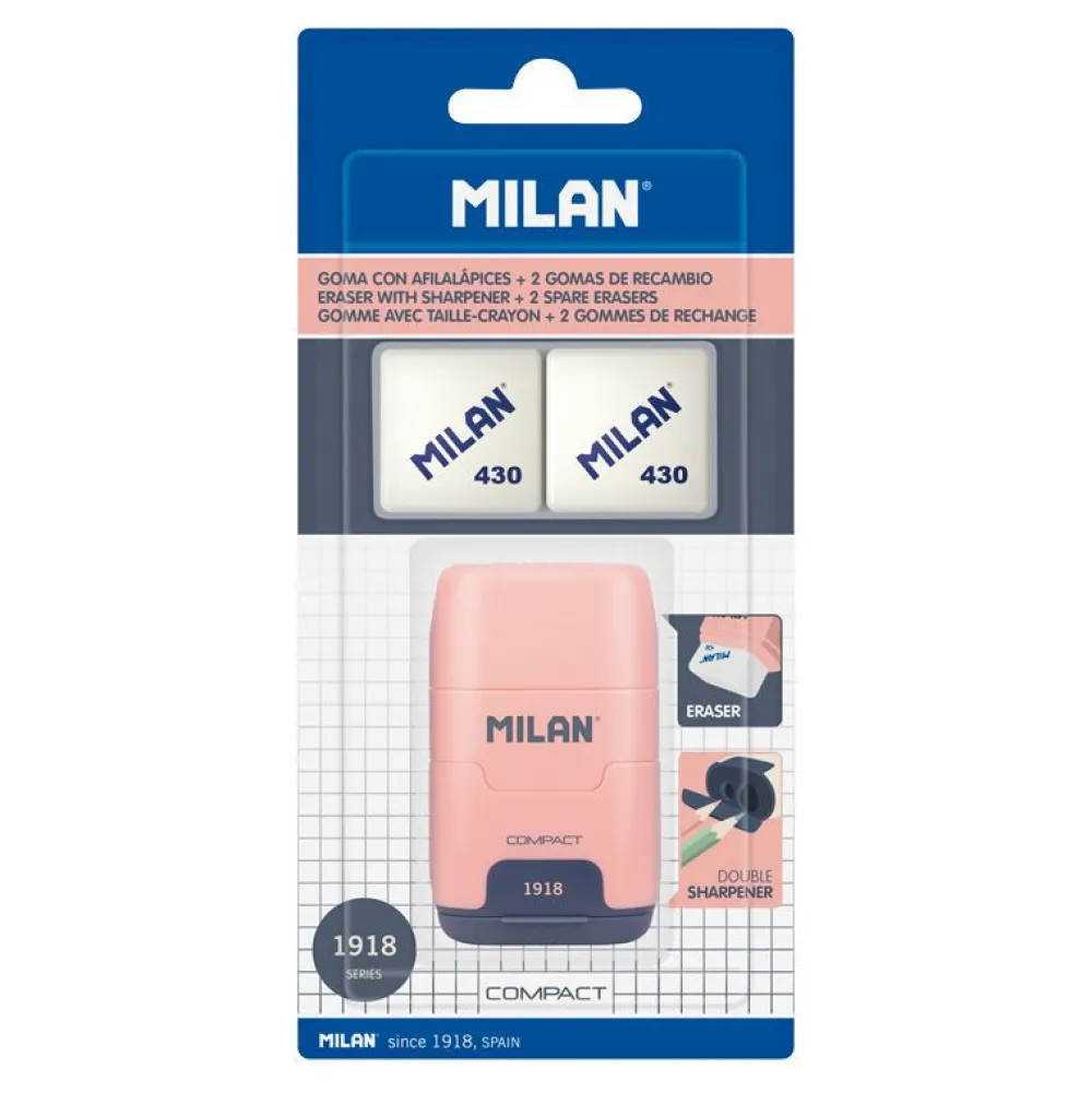 Milan Gumka z temperówką Compact 1918 - - niebieska > Akcesoria