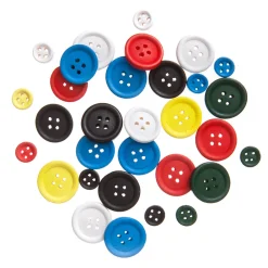 dpCraft Guziki drewniane Brights - - kolorowe, 30 szt. > Guziki I Klamerki