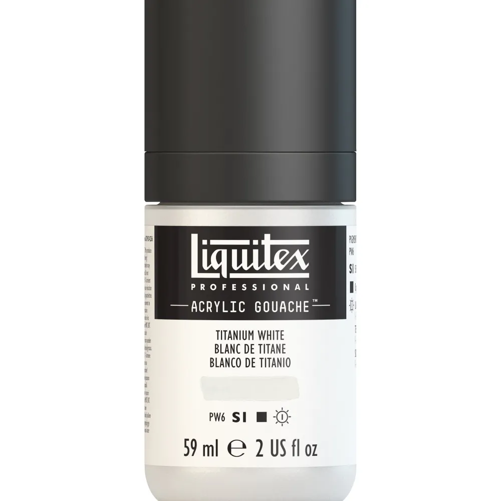 Liquitex Gwasz akrylowy - - Titanium White, 59 ml > Farby Gwasze I Tempery|Farby Akrylowe