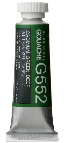 Holbein Gwasz Artists’ Gouache - - Dark Green, 15 ml