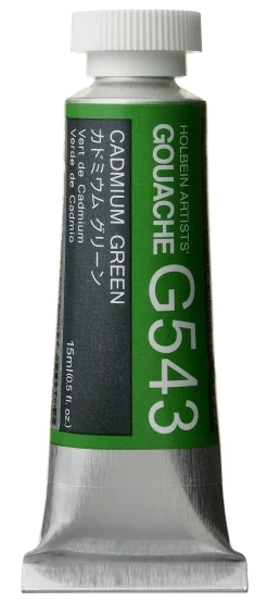 Holbein Gwasz Artists’ Gouache - - Cadmium Green, 15 ml