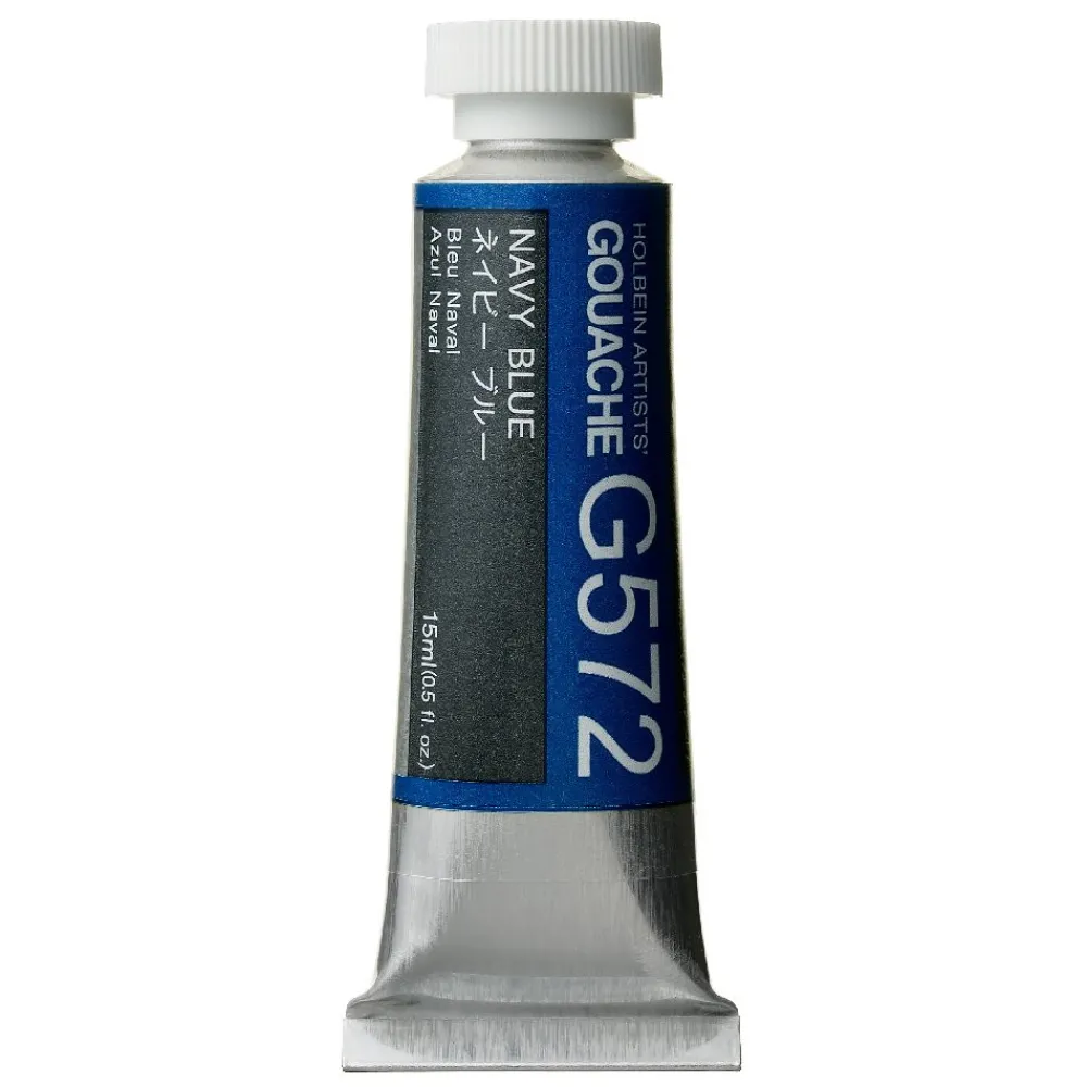 Holbein Gwasz Artists’ Gouache - - Navy Blue, 15 ml > Farby Gwasze I Tempery