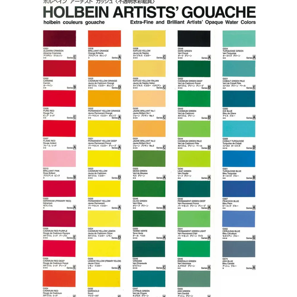 Holbein Gwasz Artists’ Gouache - - Ivory Black, 15 ml