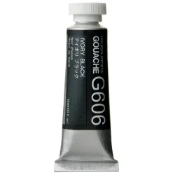 Holbein Gwasz Artists’ Gouache - - Ivory Black, 15 ml