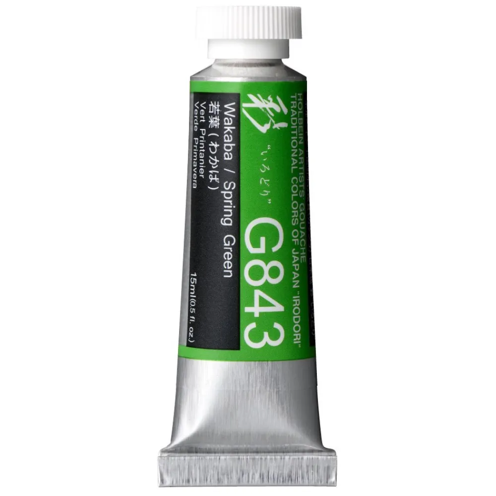 Holbein Gwasz Artists’ Gouache Irodori - - Spring Green, 15 ml