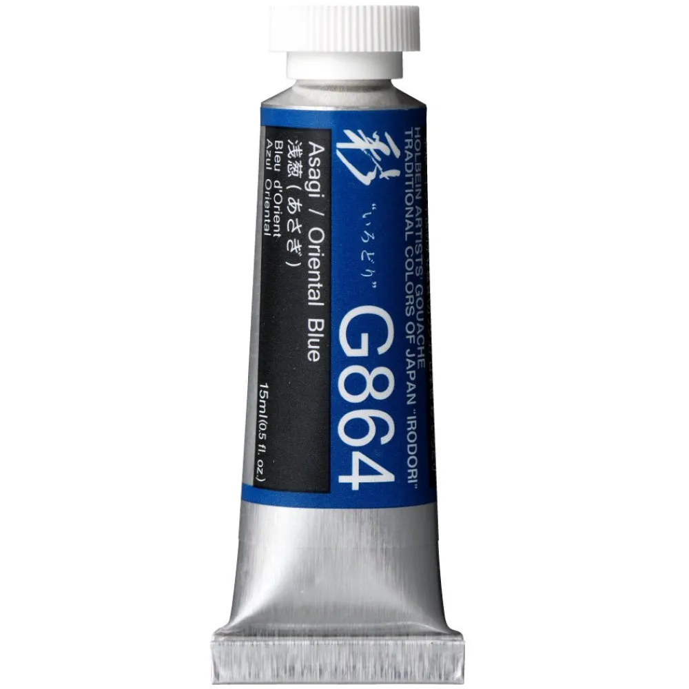Holbein Gwasz Artists’ Gouache Irodori - - Oriental Blue, 15 ml