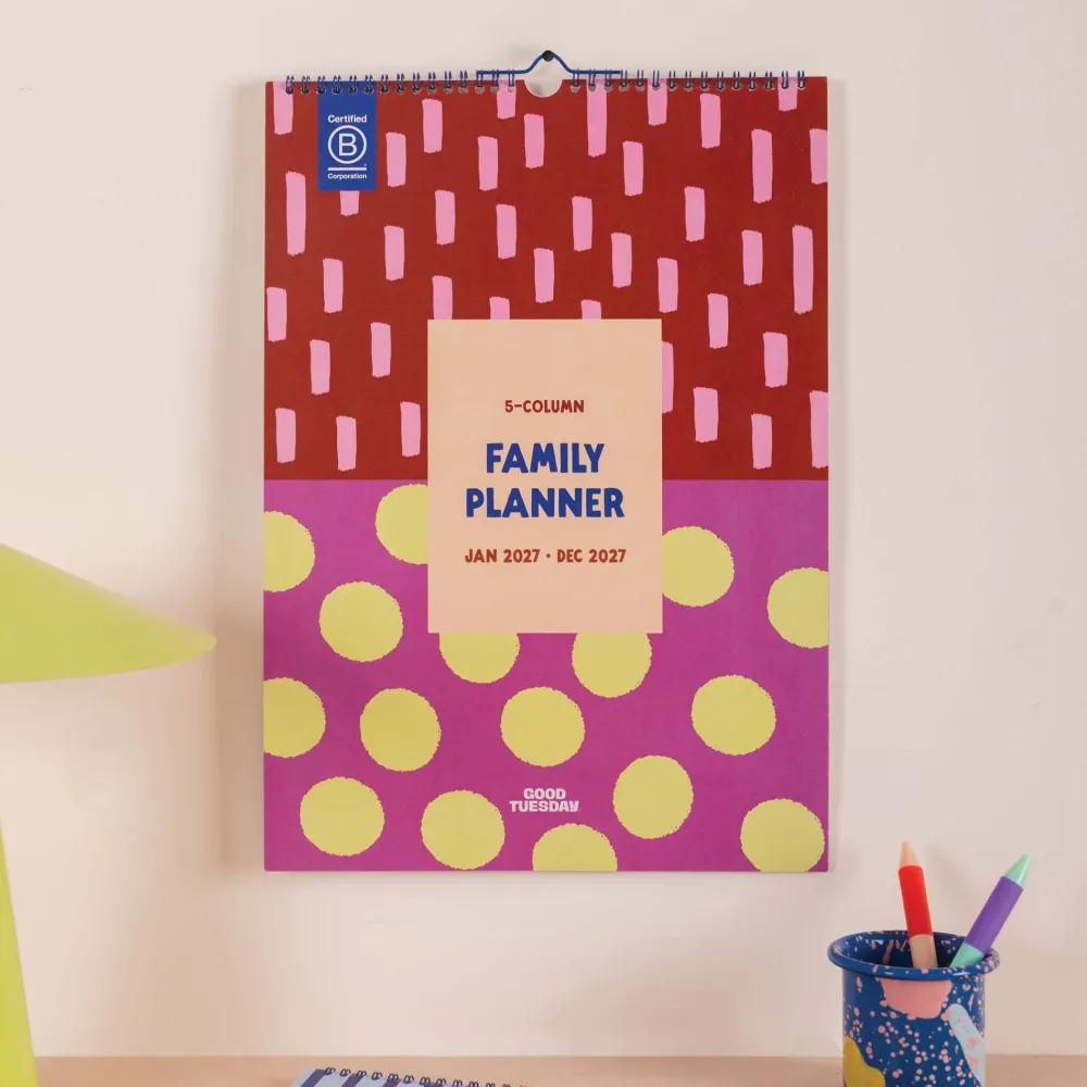 Good Tuesday Kalendarz ścienny 2027 Family - - Colour Flow A3 > Kalendarze Wiszące