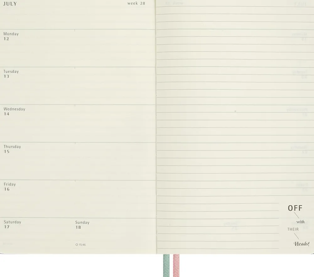 Moleskine Kalendarz tygodniowy Alice's Adventures in Wonderland 2026/2027 L - > Kalendarze Książkowe
