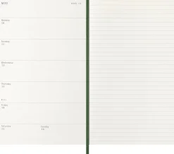 Moleskine Kalendarz tygodniowy 2026/2027 L - - Myrtle Green > Kalendarze Książkowe