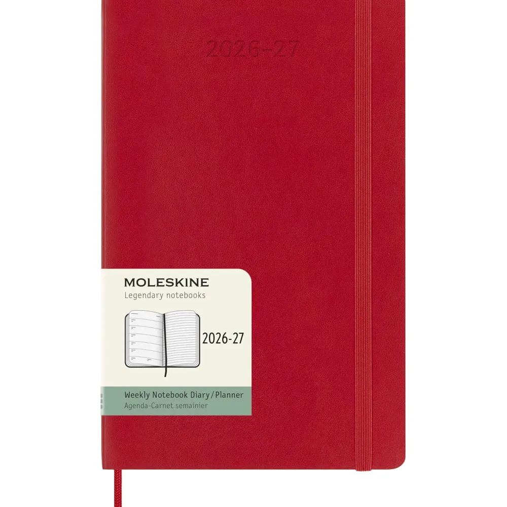 Moleskine Kalendarz tygodniowy 2026/2027 L - - Scarlet Red
