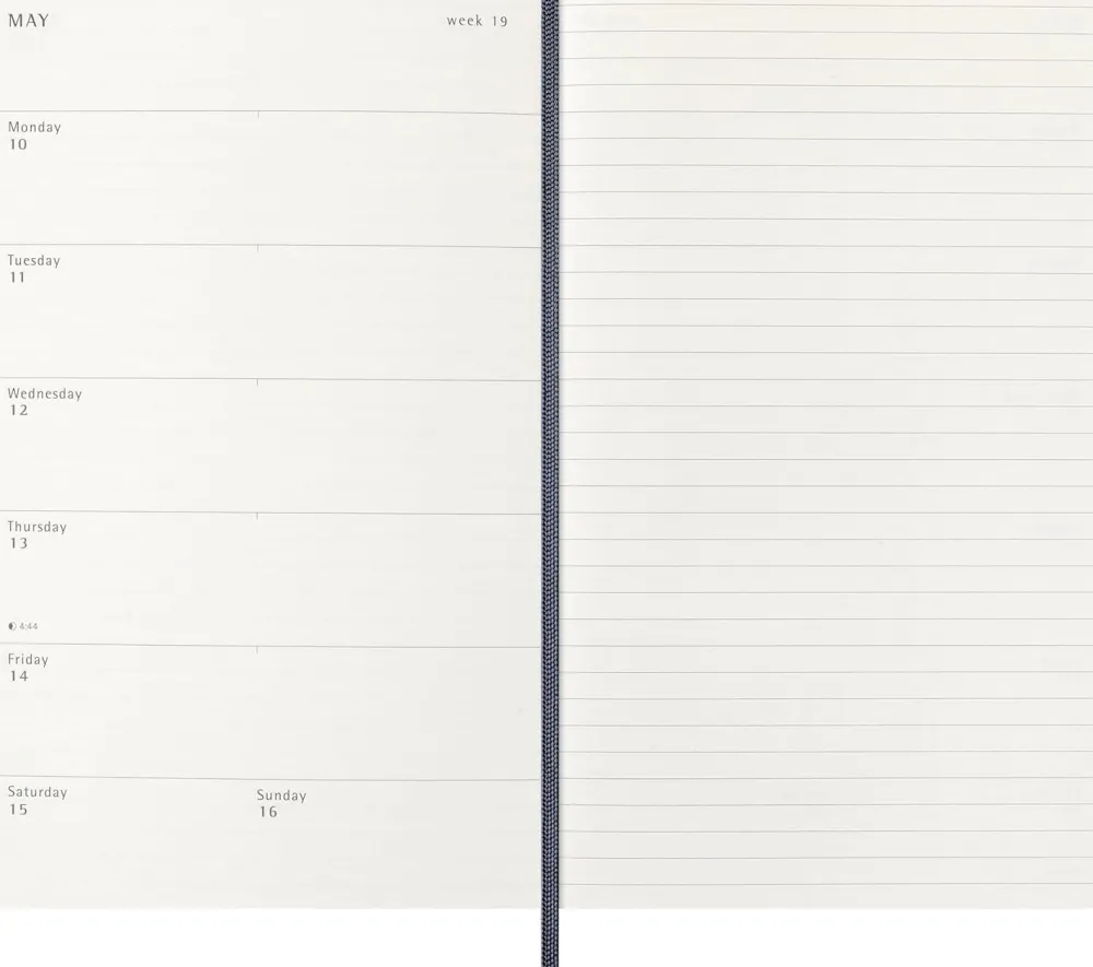 Moleskine Kalendarz tygodniowy 2026/2027 L - - Sapphire Blue