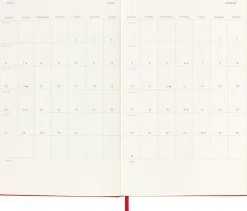 Moleskine Kalendarz tygodniowy 2026/2027 L - - Scarlet Red > Kalendarze Książkowe