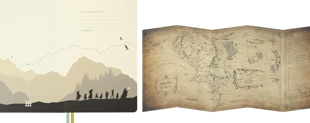 Moleskine Kalendarz tygodniowy Lord of The Rings 2026/2027 L - - Legolas i Gimli
