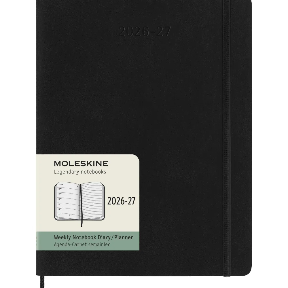 Moleskine Kalendarz tygodniowy 2026/2027 XL - - Black > Kalendarze Książkowe