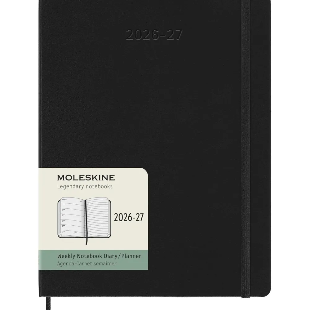 Moleskine Kalendarz tygodniowy 2026/2027 XL - - Black